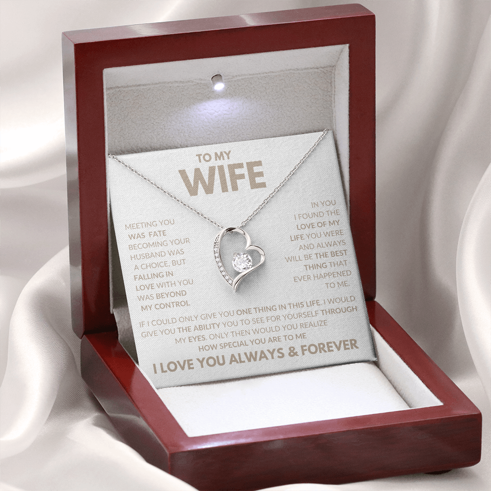Meeting You Was Fate | Forever Love Necklace To My Wife