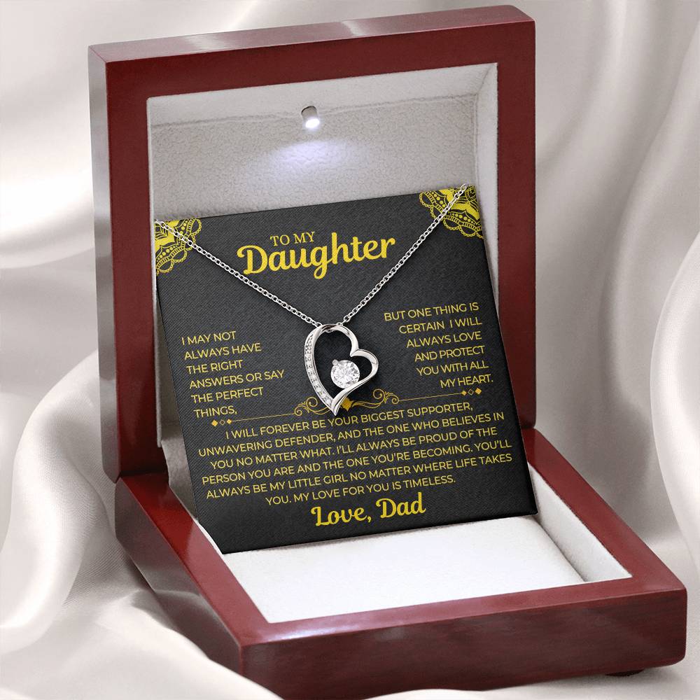 Forever Love Necklace Dad To My Daughter