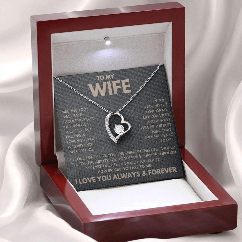 Falling In Love With You Forever Love Necklace To My Wife