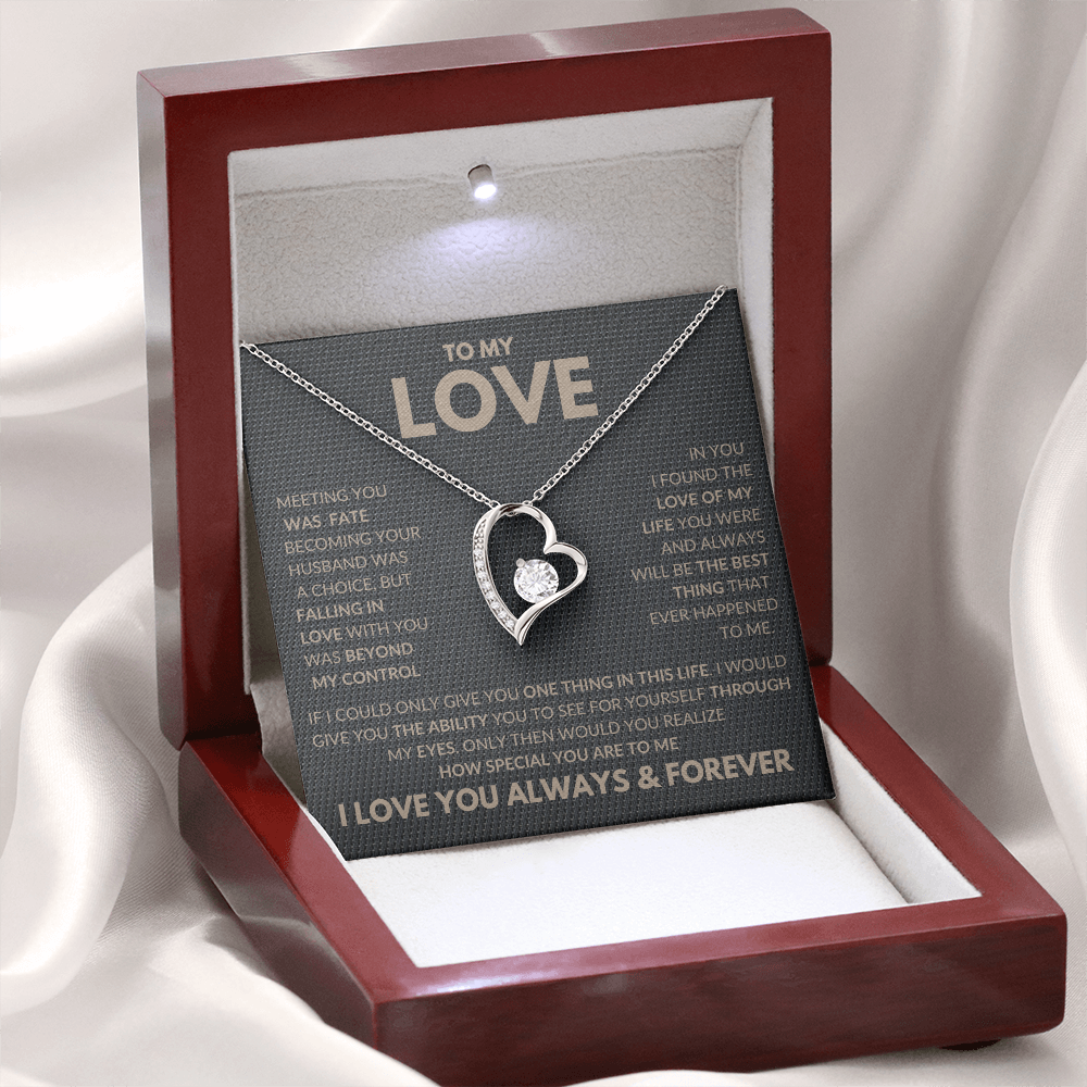 I Found The Love Of My Life Forever Love Necklace To My Love