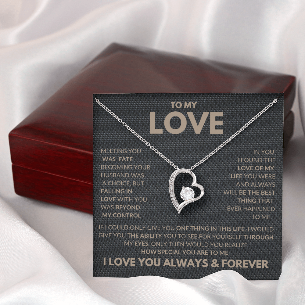 I Found The Love Of My Life Forever Love Necklace To My Love