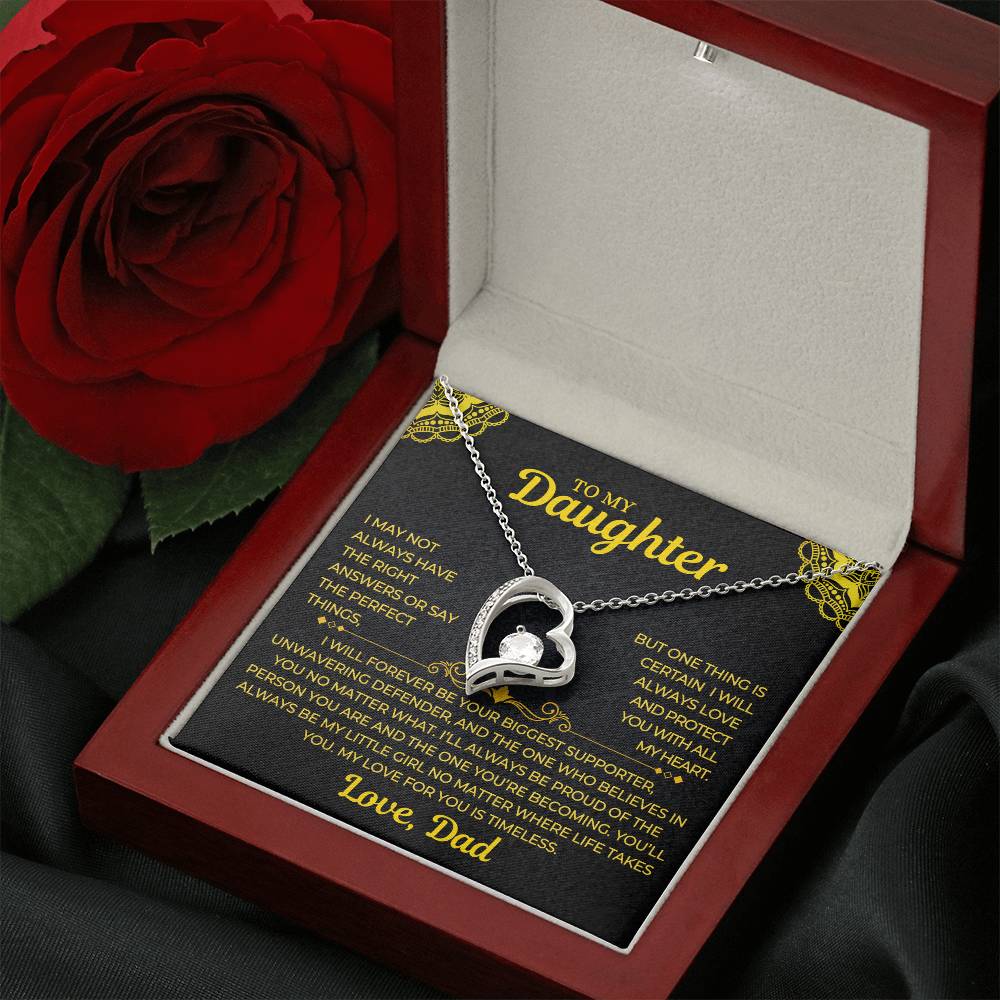 Forever Love Necklace Dad To My Daughter