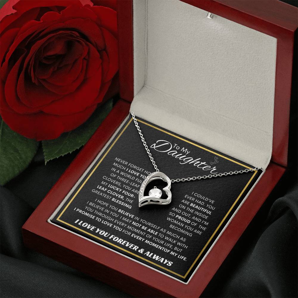 Forever Love  Necklace  Dad To My Daughter