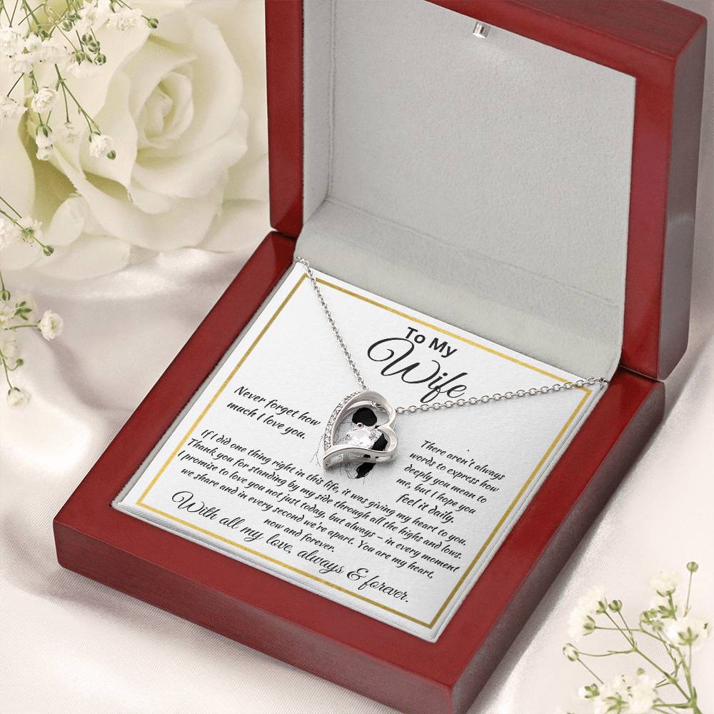 Forever Love Necklace Husband To My Wife