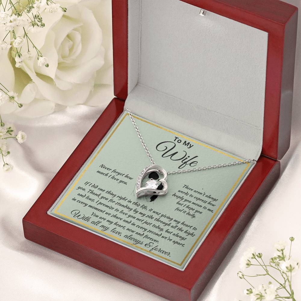 Forever Love Necklace To  My Wife