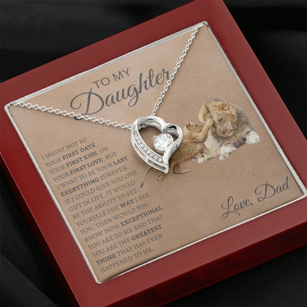 Forever love Necklace  Dad To My Daughter