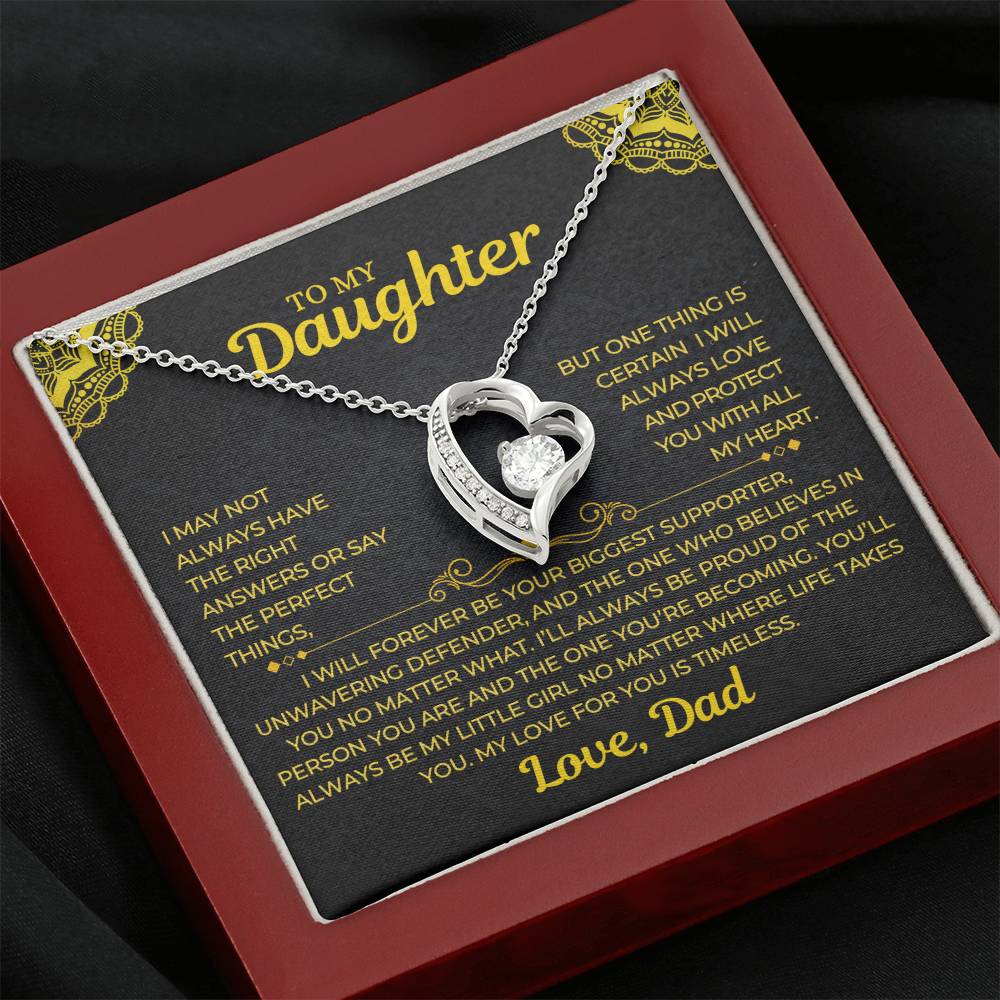 Forever Love Necklace Dad To My Daughter