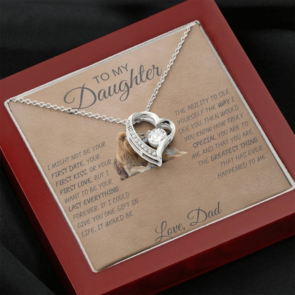 Forever Love Necklace  Dad To My Daughter
