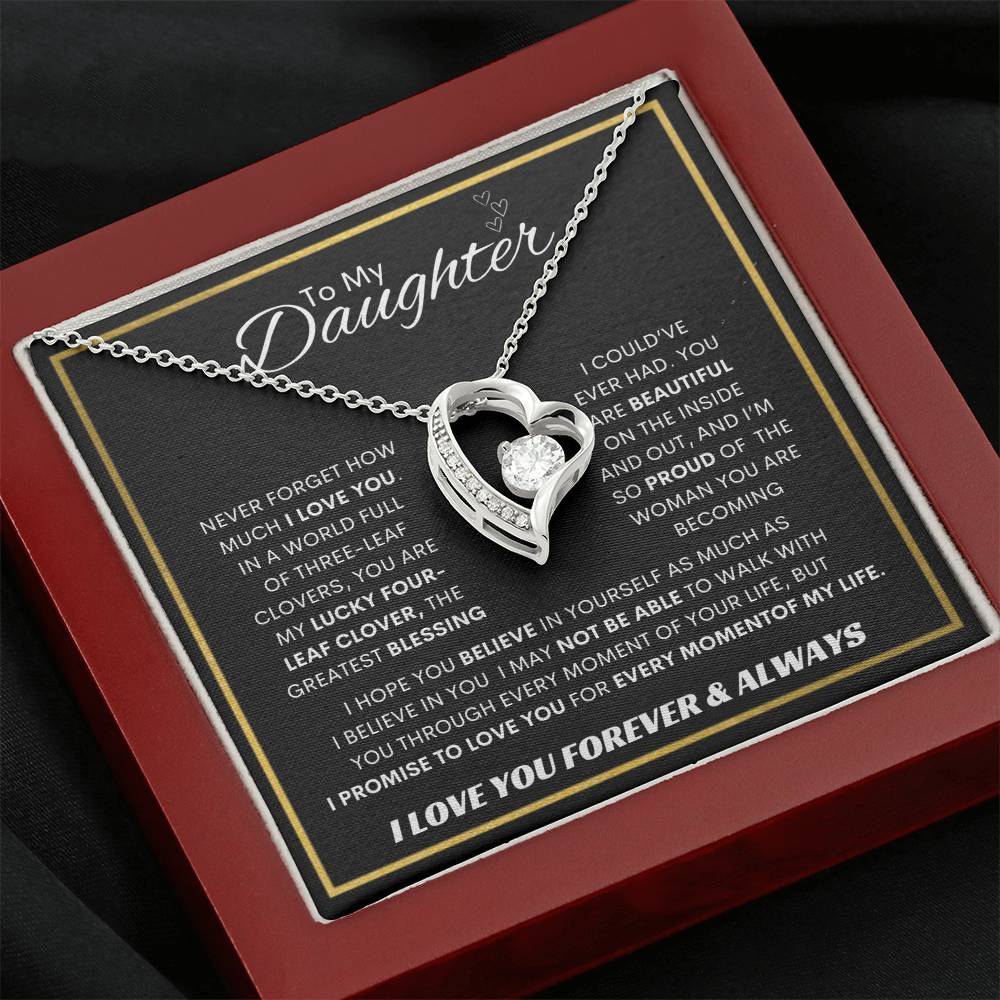 Forever Love  Necklace  Dad To My Daughter