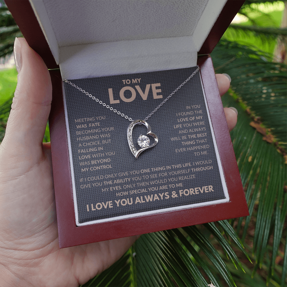 I Found The Love Of My Life Forever Love Necklace To My Love