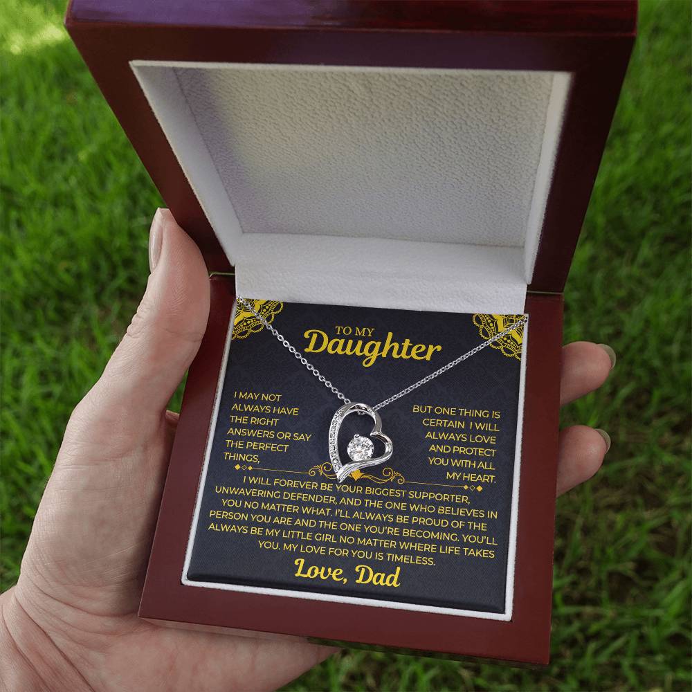 Forever Love Necklace Dad To My Daughter