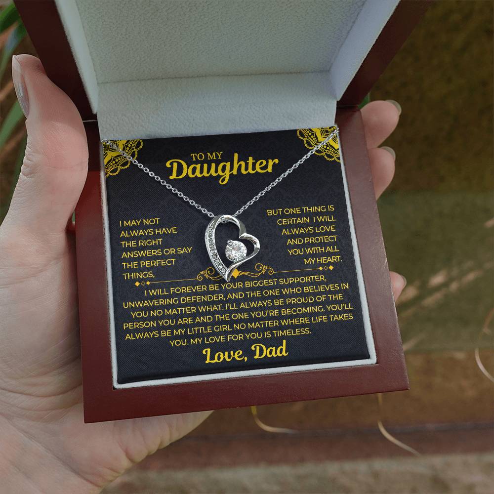 Forever Love Necklace Dad To My Daughter