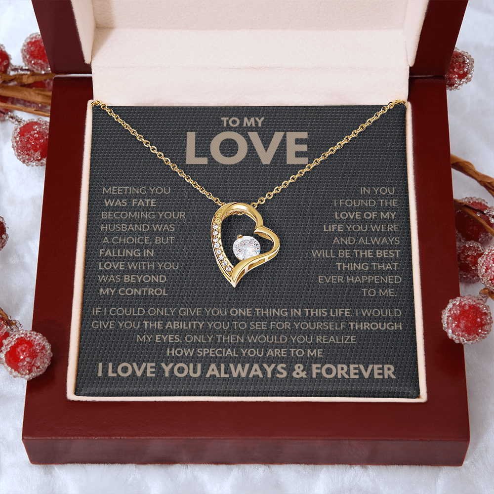 I Found The Love Of My Life Forever Love Necklace To My Love