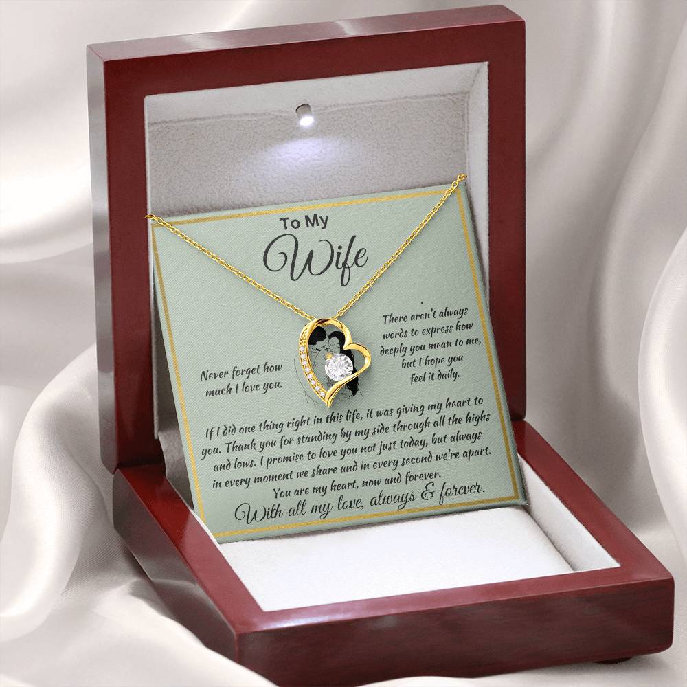 Forever Love Necklace To  My Wife