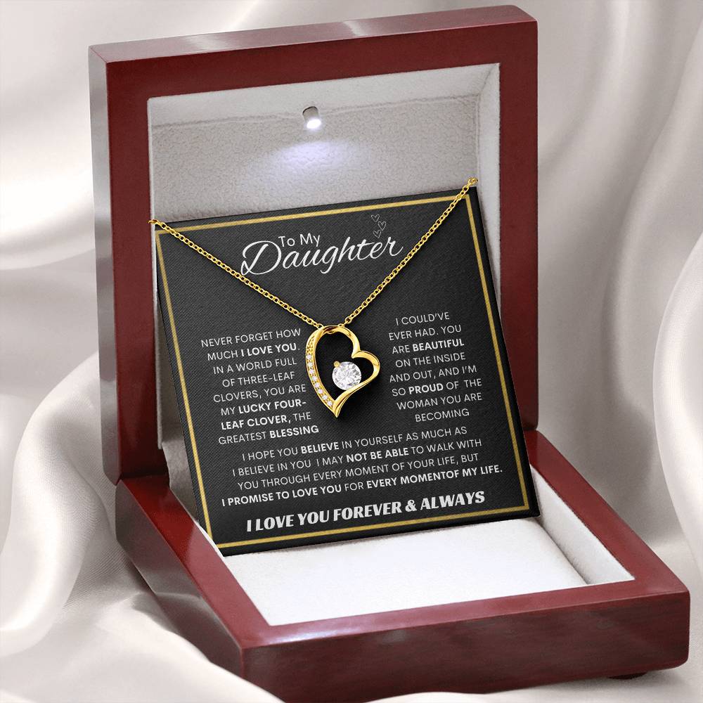 Forever Love  Necklace  Dad To My Daughter