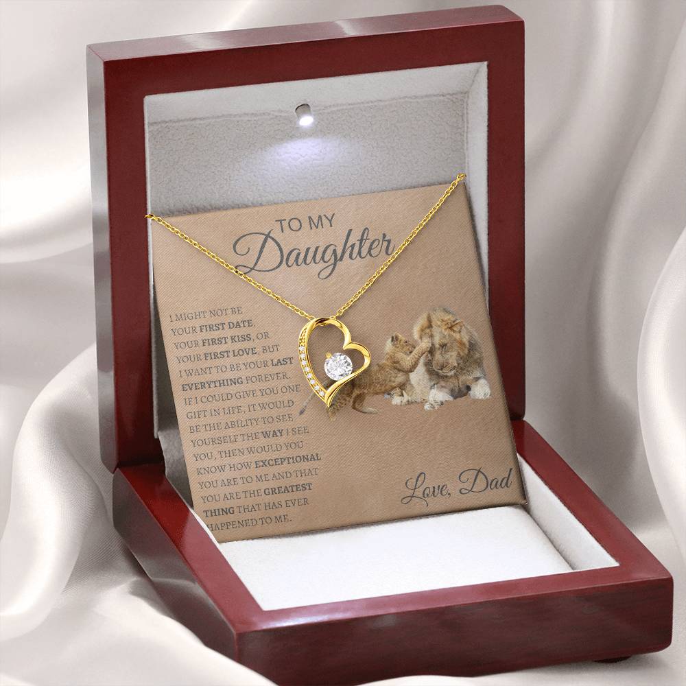 Forever love Necklace  Dad To My Daughter