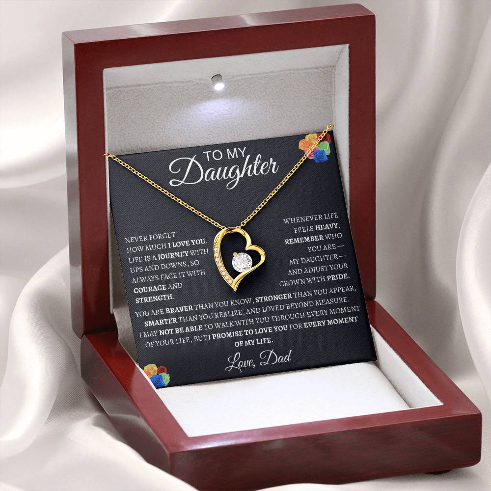 Forever Love Necklace  Dad To My Daughter