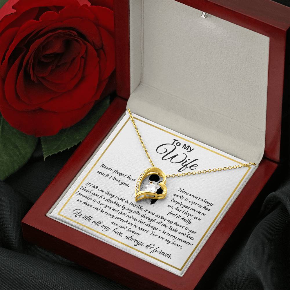 Forever Love Necklace Husband To My Wife