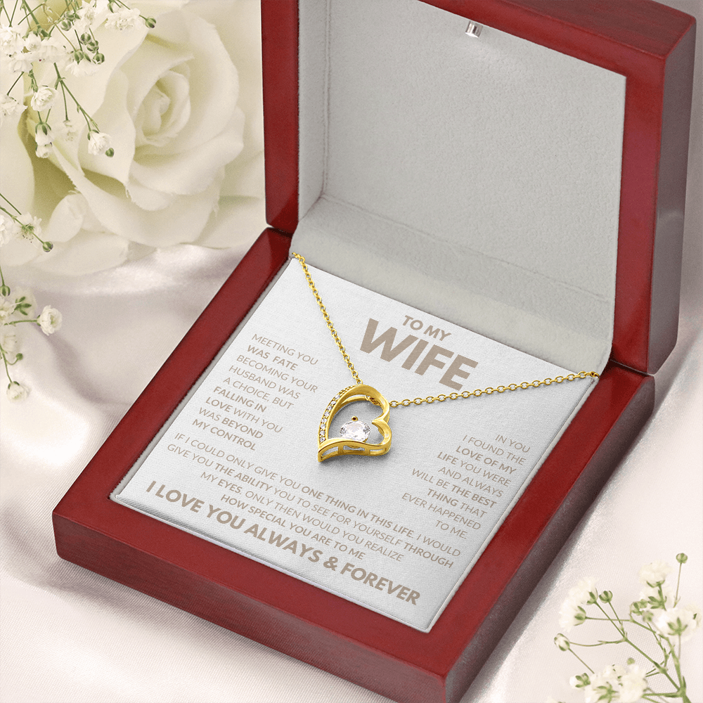 Meeting You Was Fate | Forever Love Necklace To My Wife