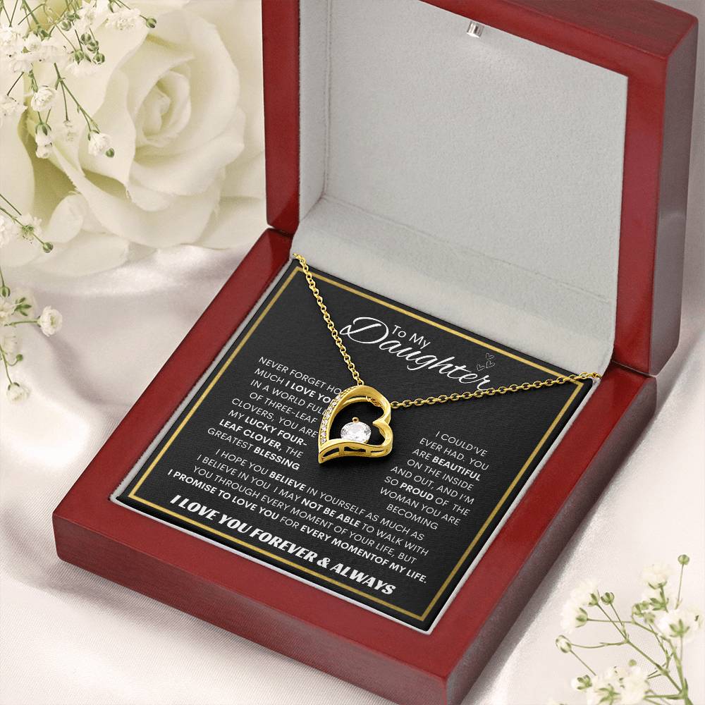 Forever Love  Necklace  Dad To My Daughter