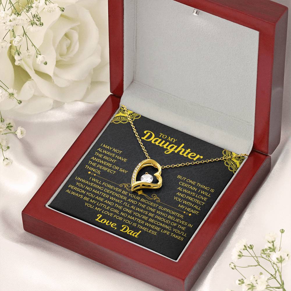 Forever Love Necklace Dad To My Daughter
