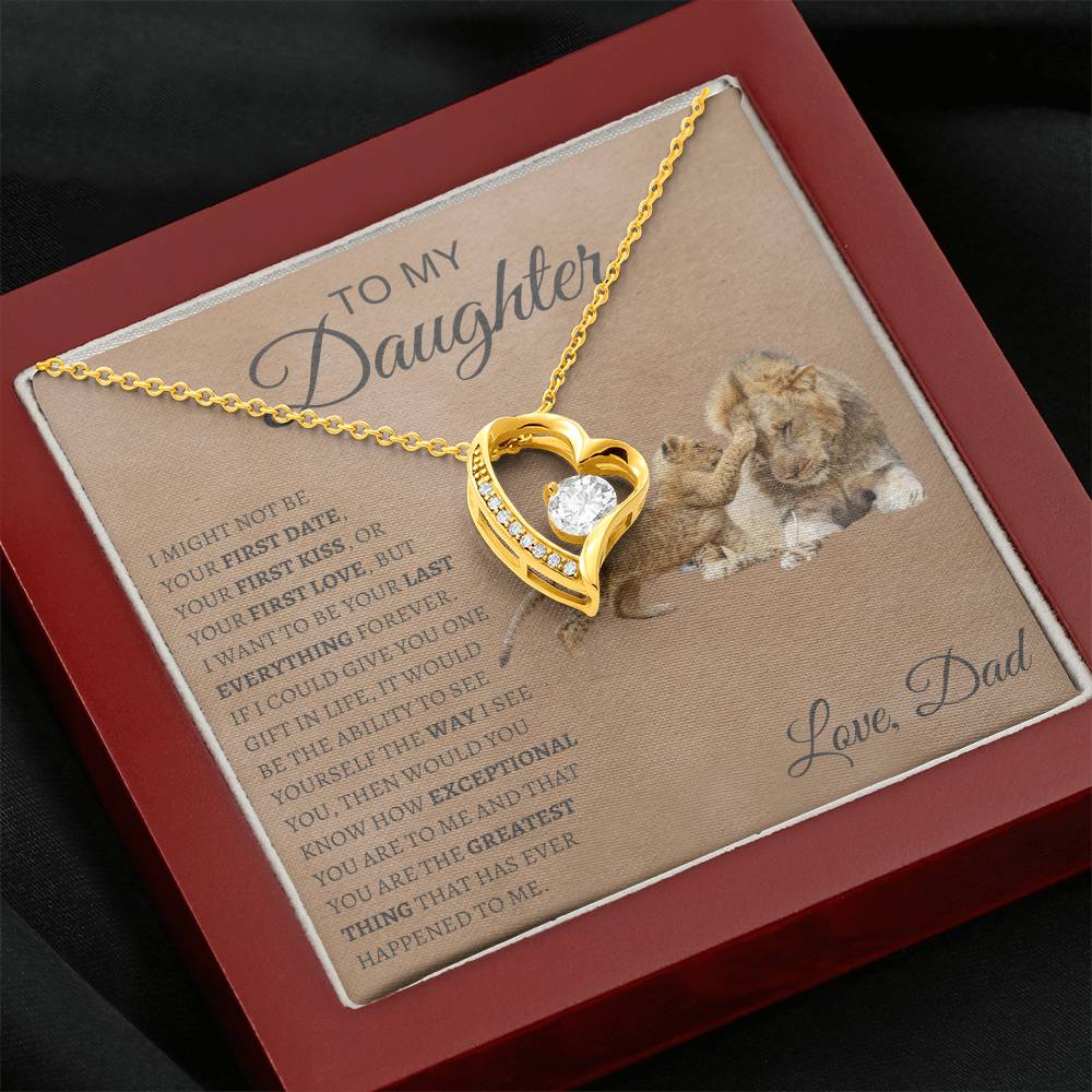 Forever love Necklace  Dad To My Daughter