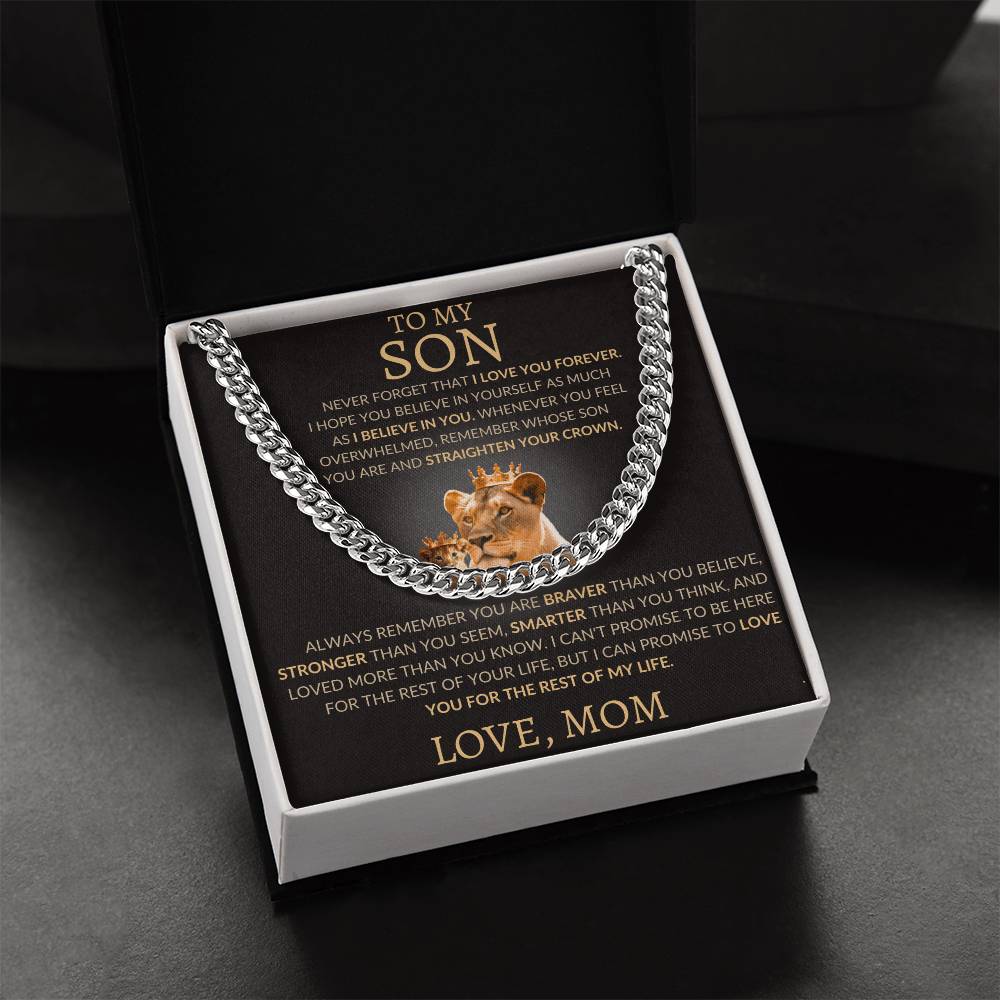 Cuban Link Chain Mom To My Son