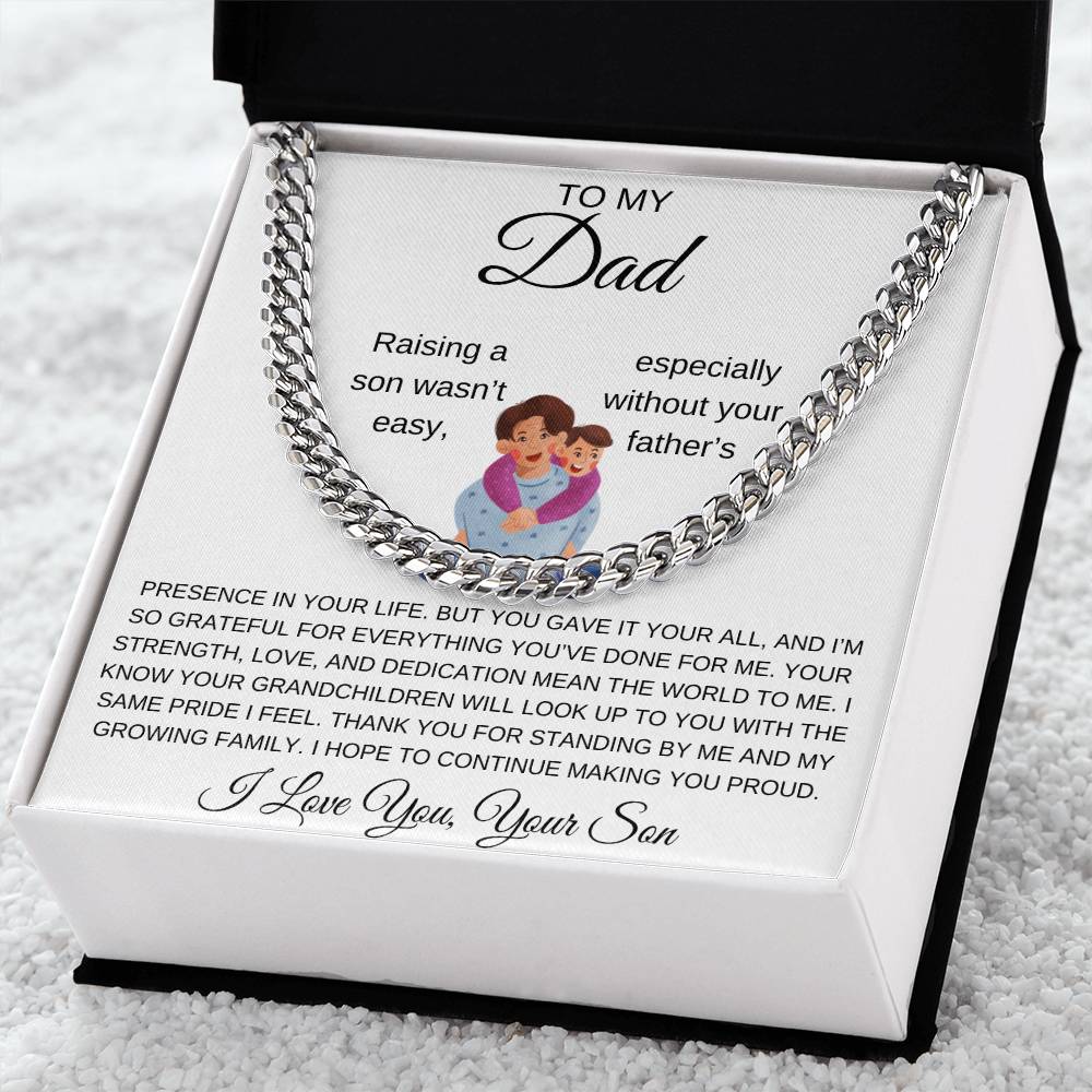 Cuban Link Chain Son To Dad
