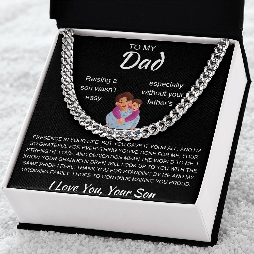 Cuban Link Chain Son To Dad