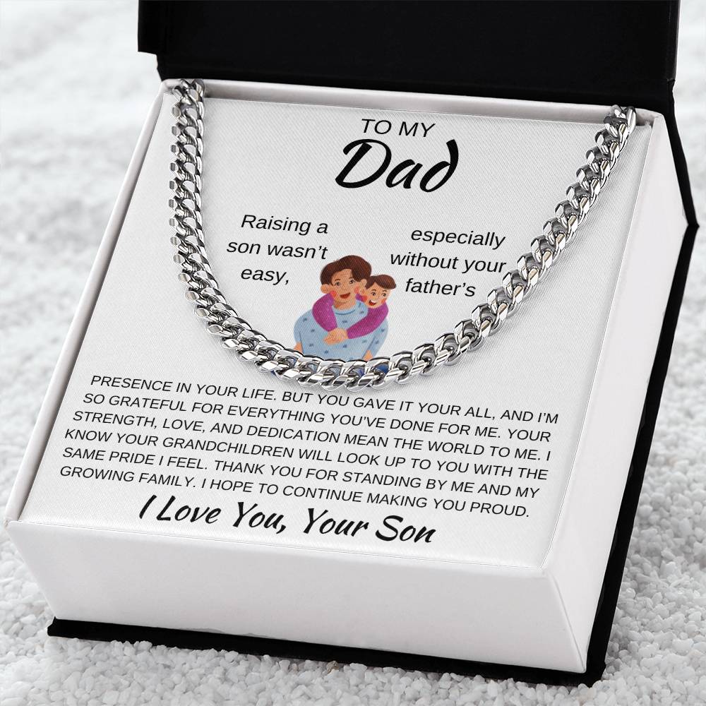 Cuban Link Chain Son To Dad