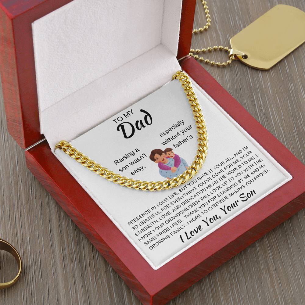 Cuban Link Chain Son To Dad