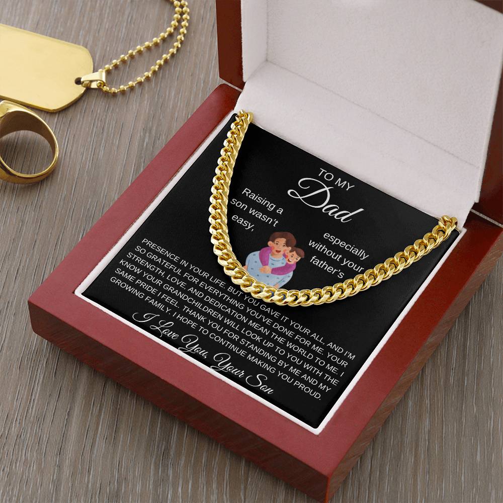 Cuban Link Chain Son To Dad