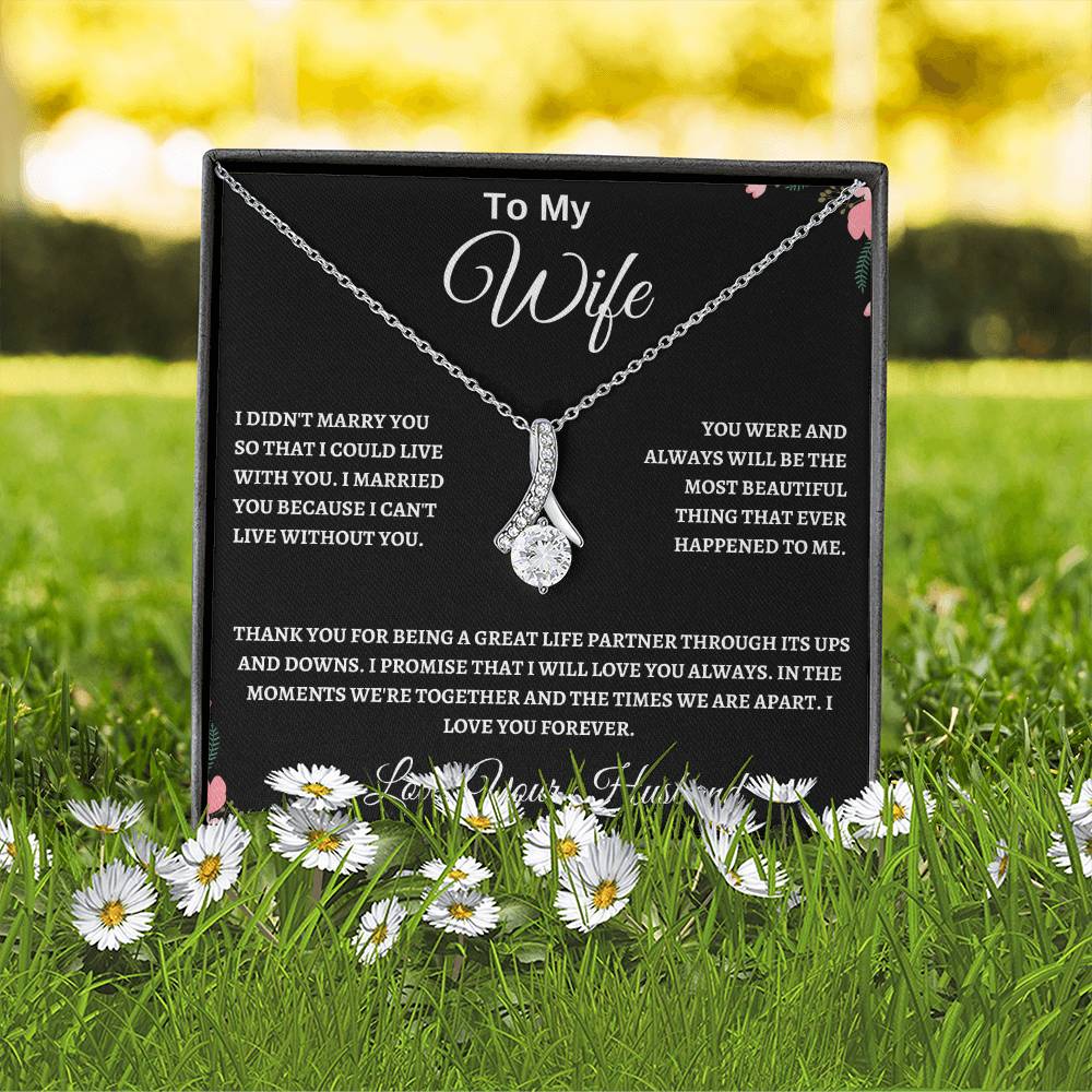 Alluring Beauty Necklace Husband To My Wife