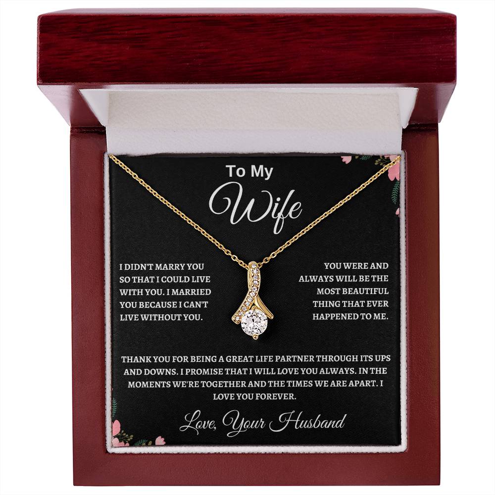 Alluring Beauty Necklace Husband To My Wife