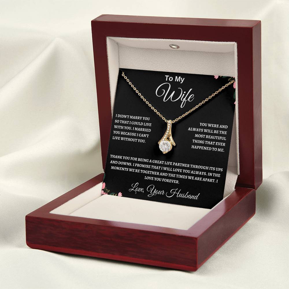 Alluring Beauty Necklace Husband To My Wife