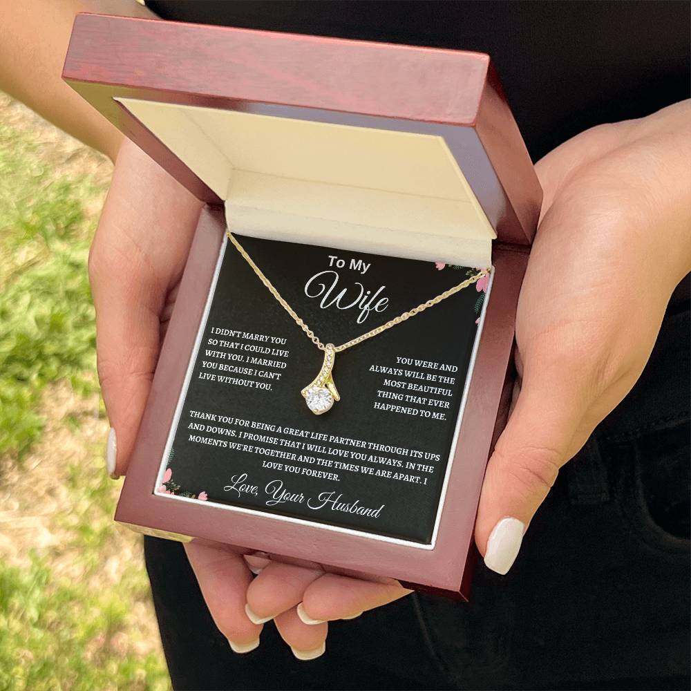 Alluring Beauty Necklace Husband To My Wife