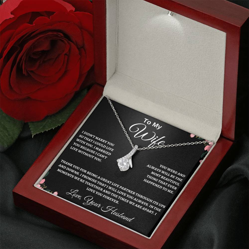 Alluring Beauty Necklace Husband To My Wife