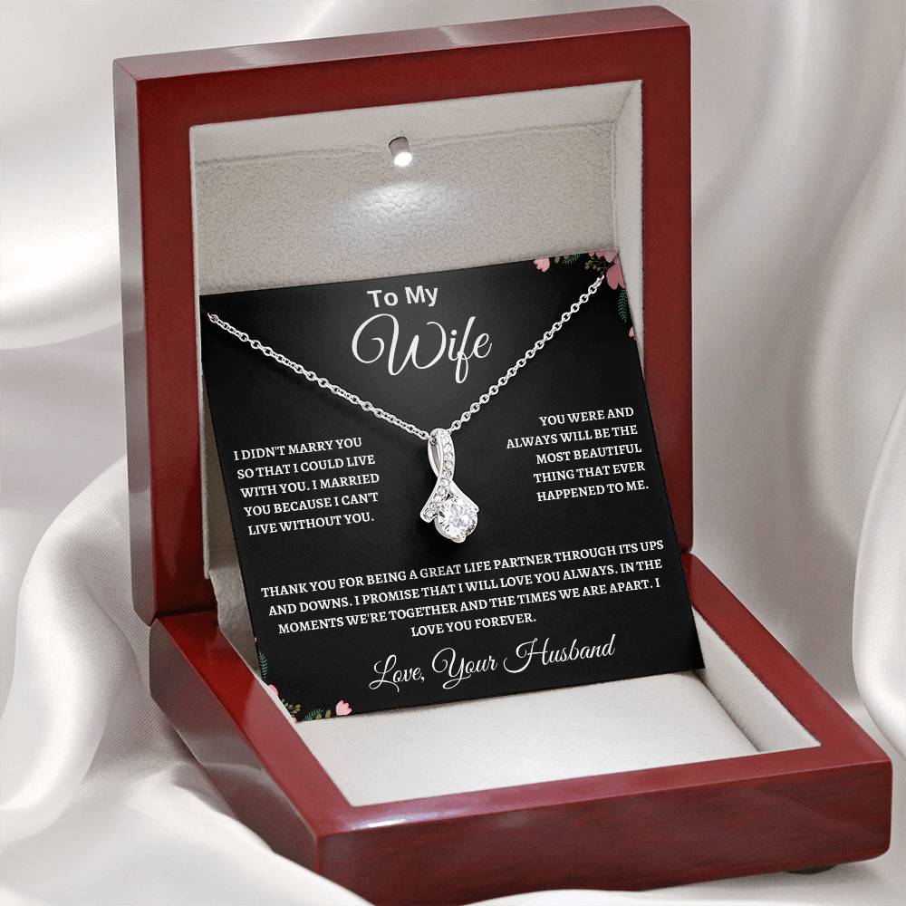Alluring Beauty Necklace Husband To My Wife