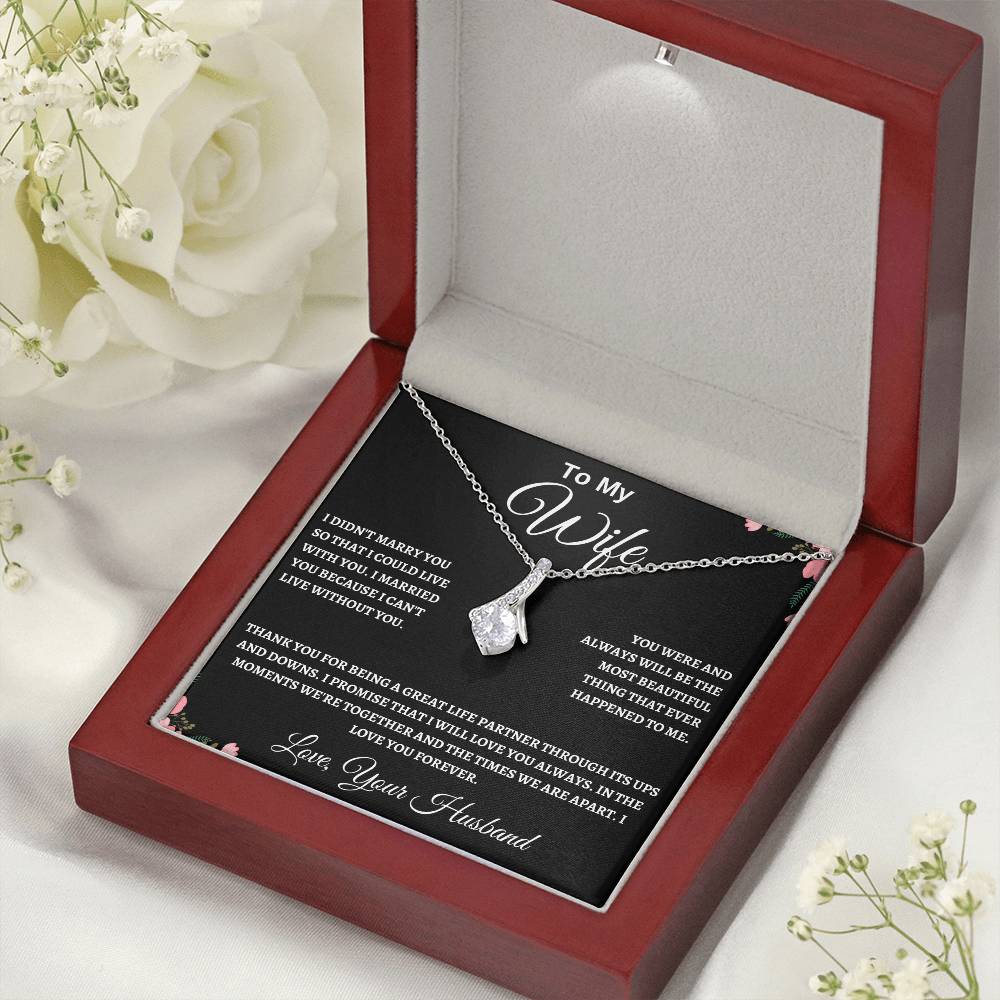 Alluring Beauty Necklace Husband To My Wife