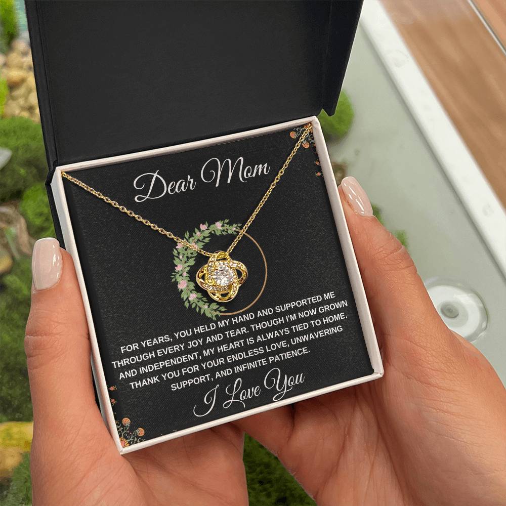 Love Knot Necklace Dear Mom