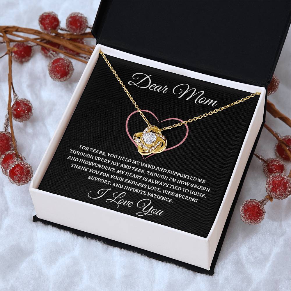 Love Knot Necklace Dear Mom