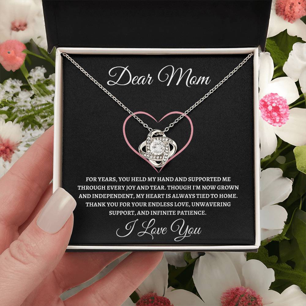 Love Knot Necklace Dear Mom