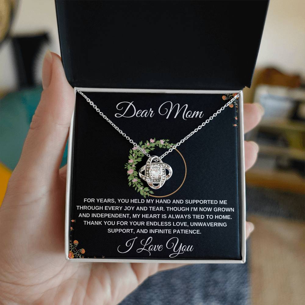 Love Knot Necklace Dear Mom