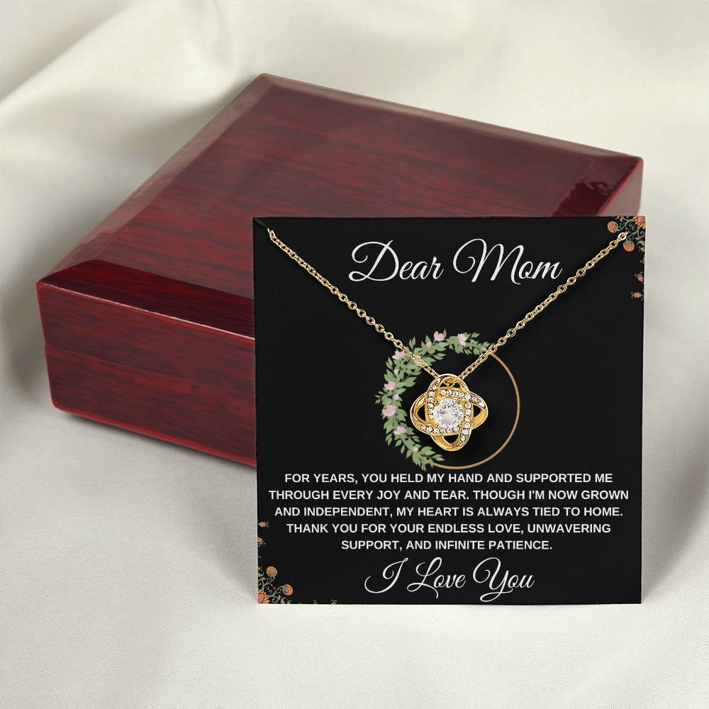 Love Knot Necklace Dear Mom