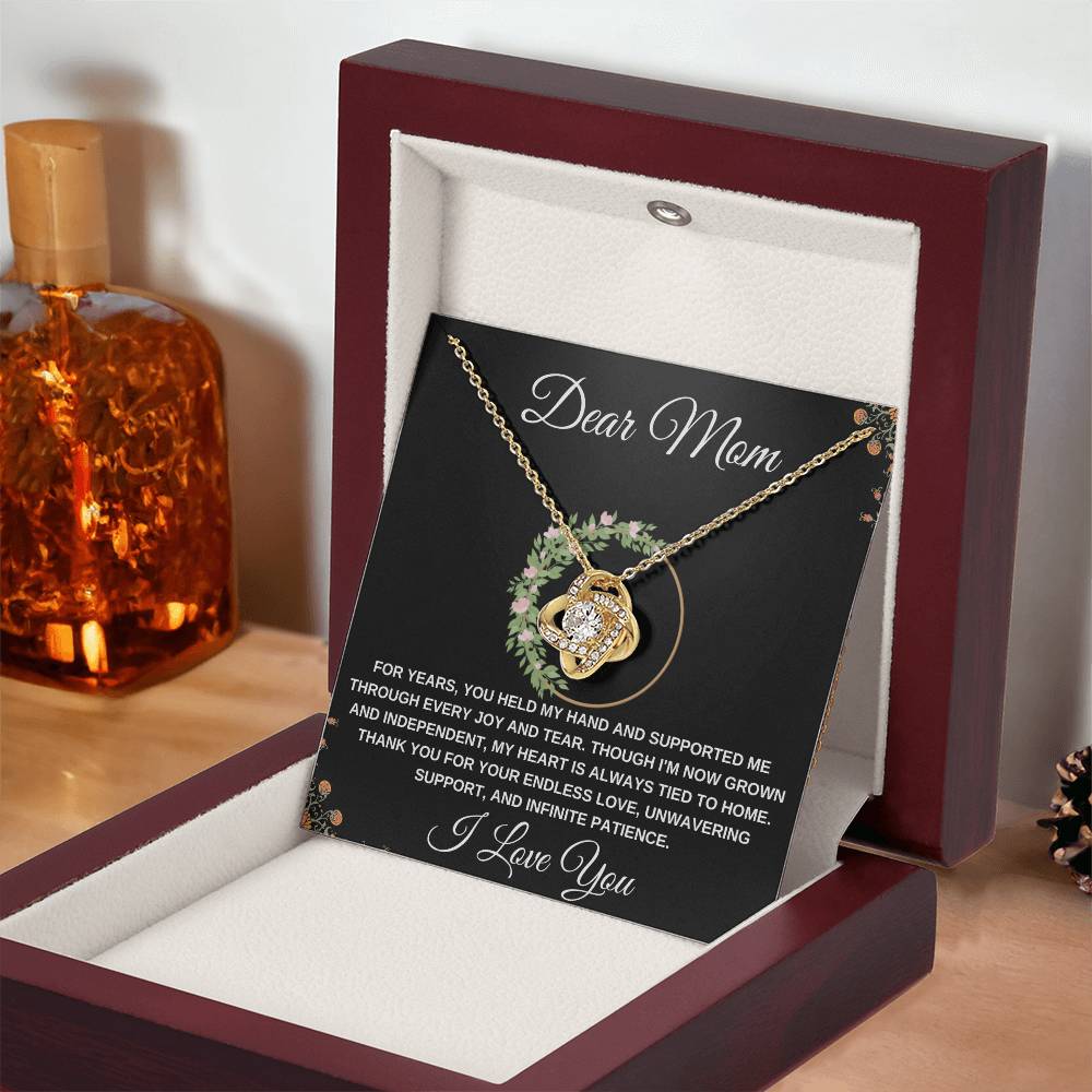 Love Knot Necklace Dear Mom