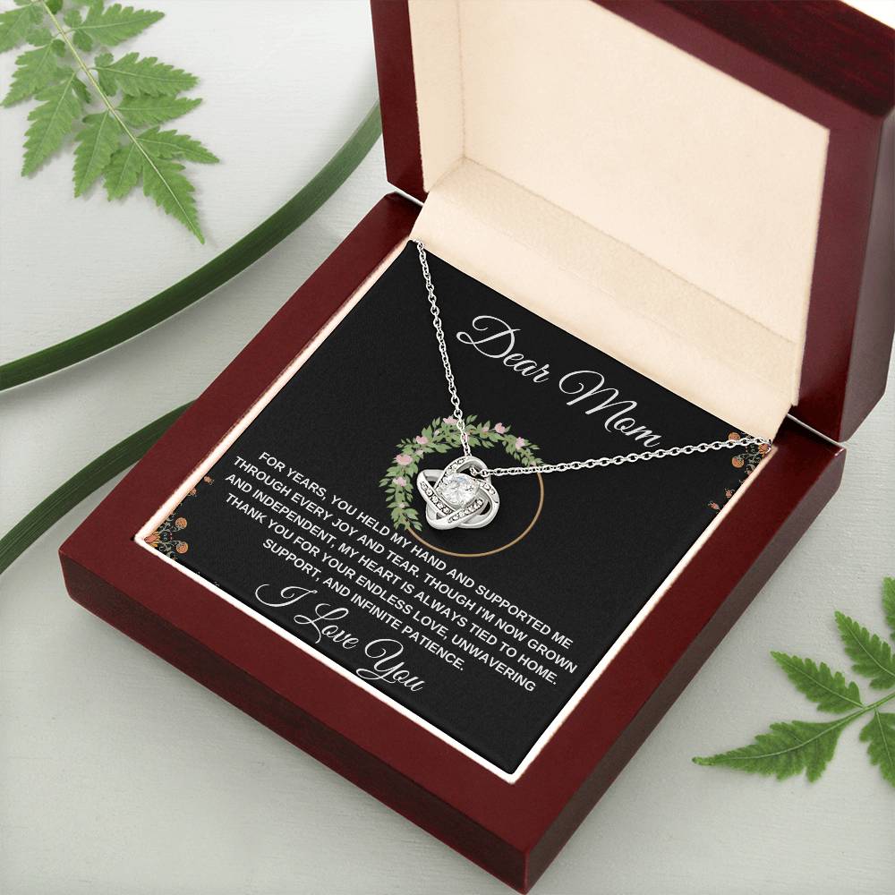 Love Knot Necklace Dear Mom