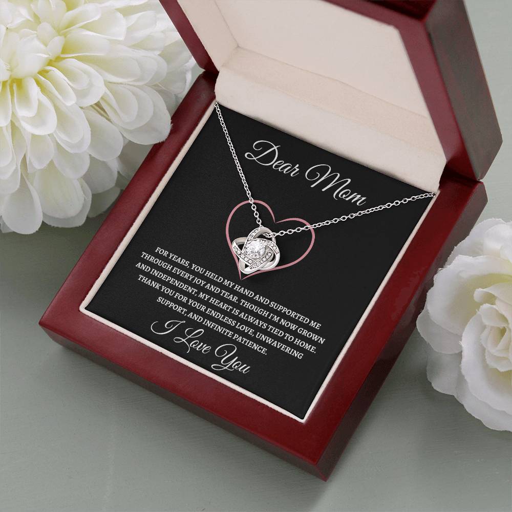 Love Knot Necklace Dear Mom