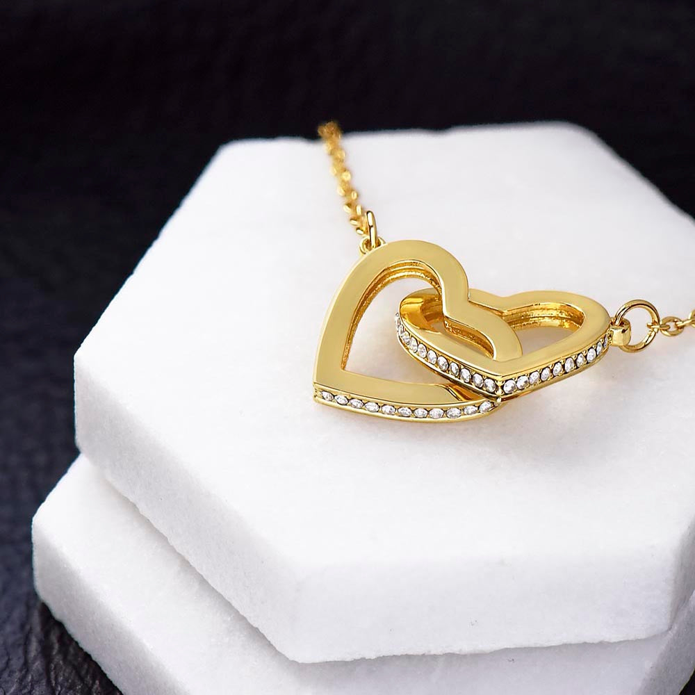 Never Forget That I Love You Interlocking Hearts Daughter Necklace  Love Dad