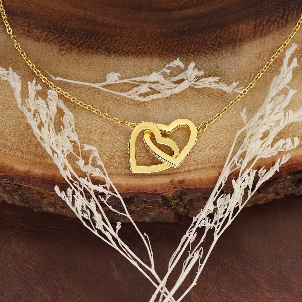Interlocking Hearts Necklace  Dad To My Daughter