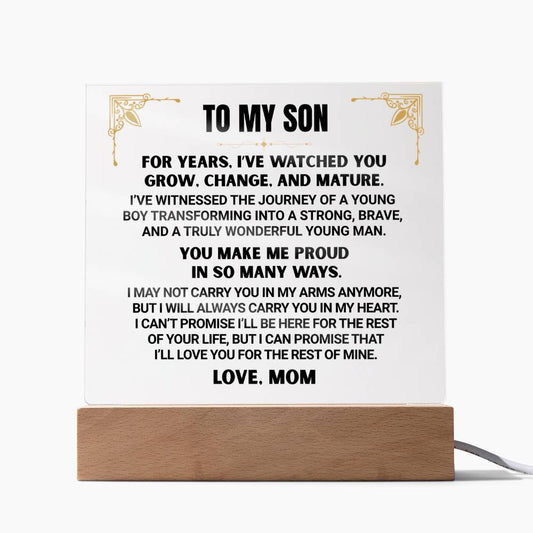 TO MY SON